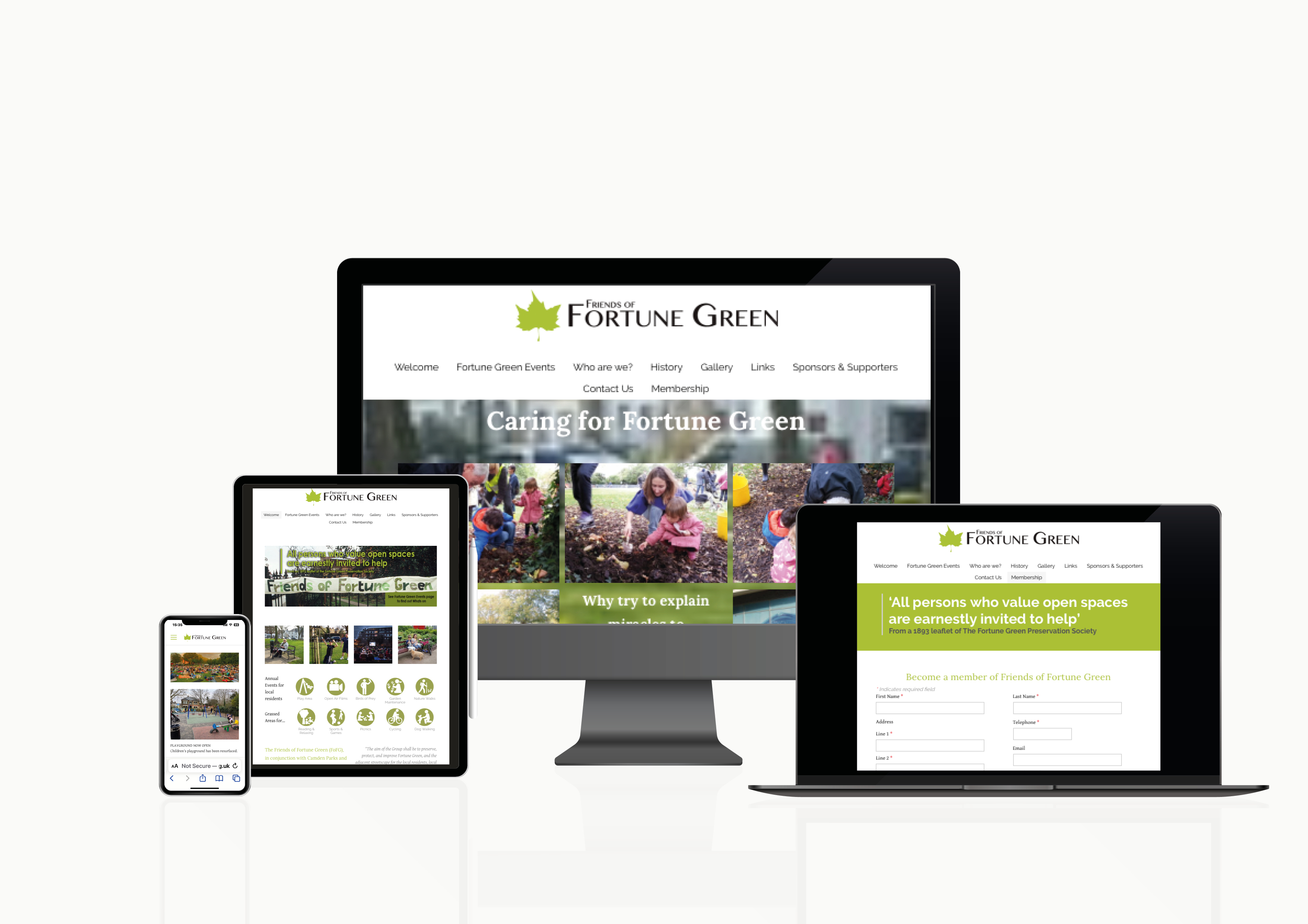 Fortune Green website and logo